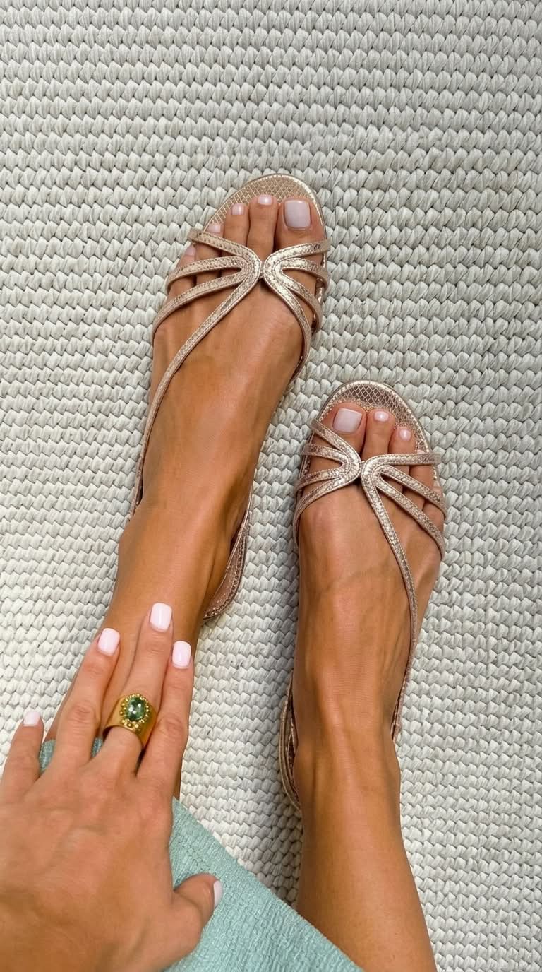 Serafina Luz | Sandalias Doradas
