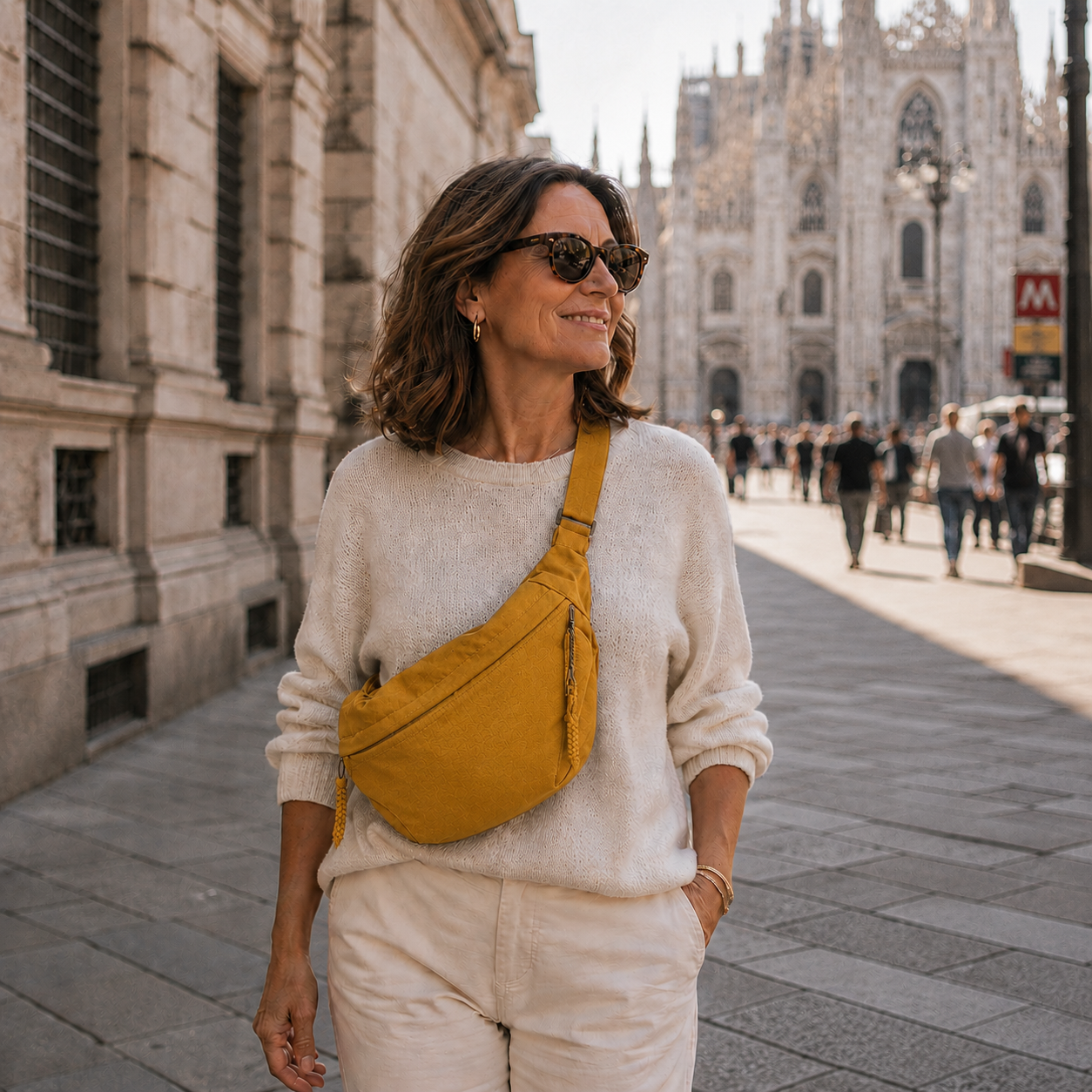 Cristina | Bolso de hombro ocre