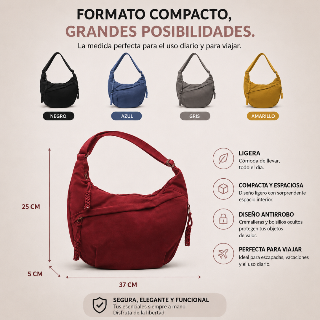 Lucía | Bolso de hombro naranja