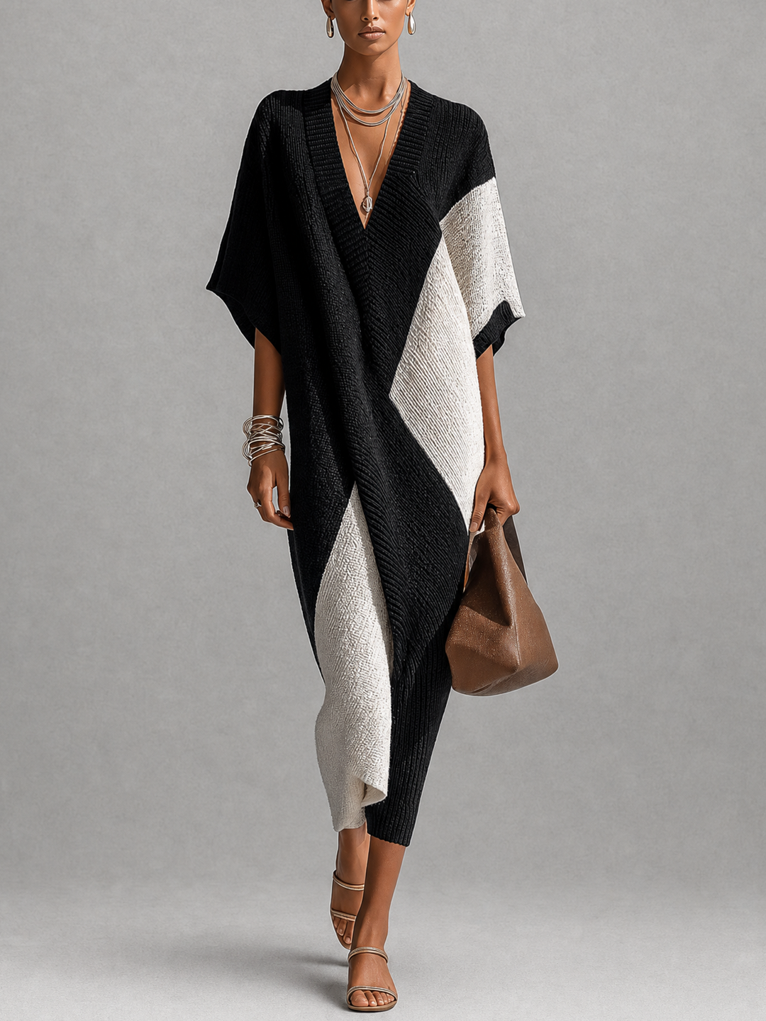 Vera | Vestido Ébano Marfil