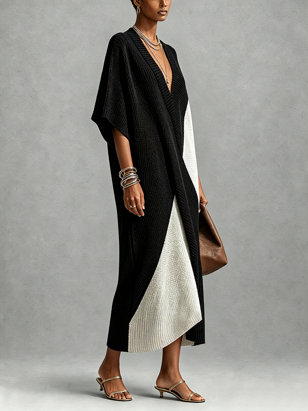 Vera | Vestido Ébano Marfil