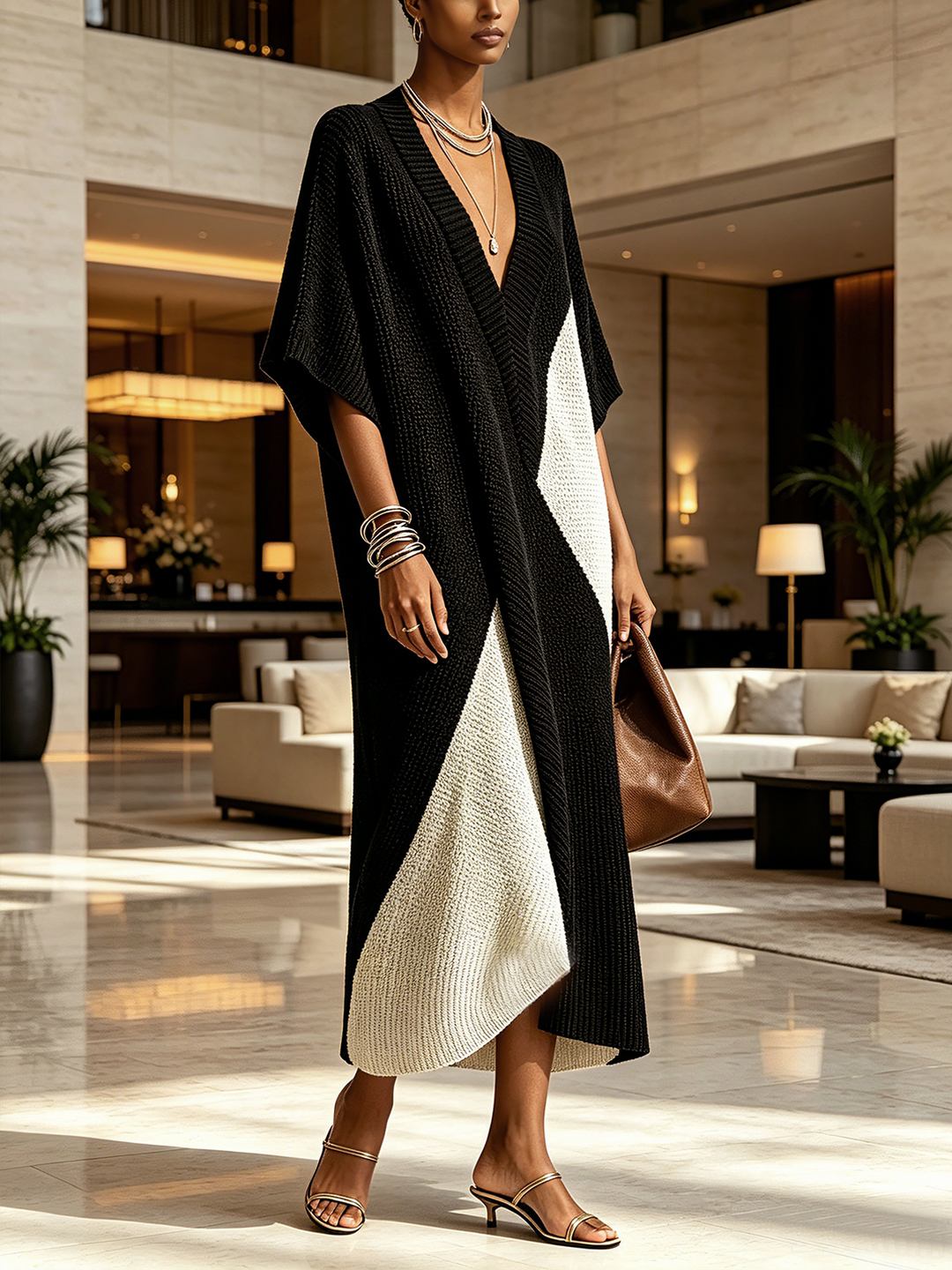 Vera | Vestido Ébano Marfil