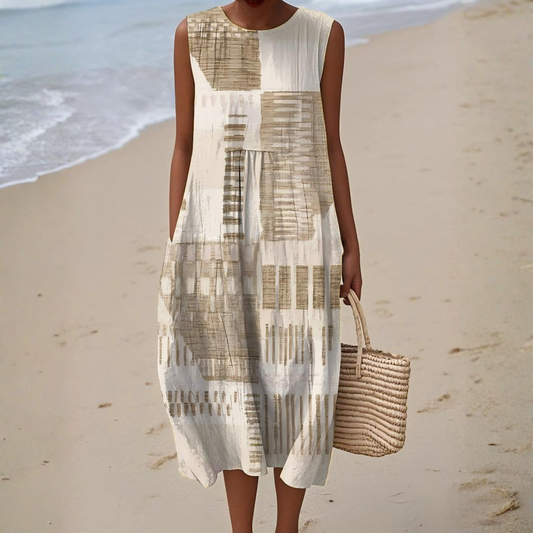 Helena™ | Vestido de verano con estampado artístico