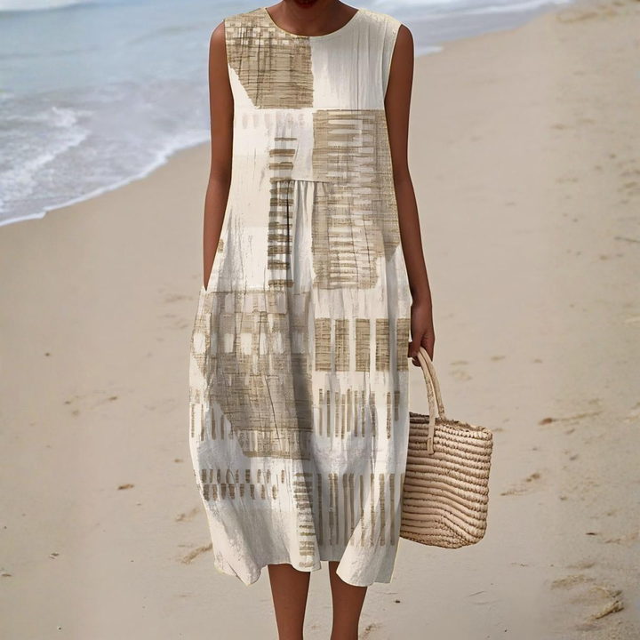 Helena™ | Vestido de verano con estampado artístico