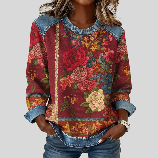 Théodora | Sudadera con estampado floral