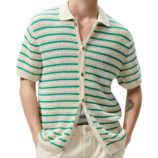 Noe | Polo Con Botones De Rayas