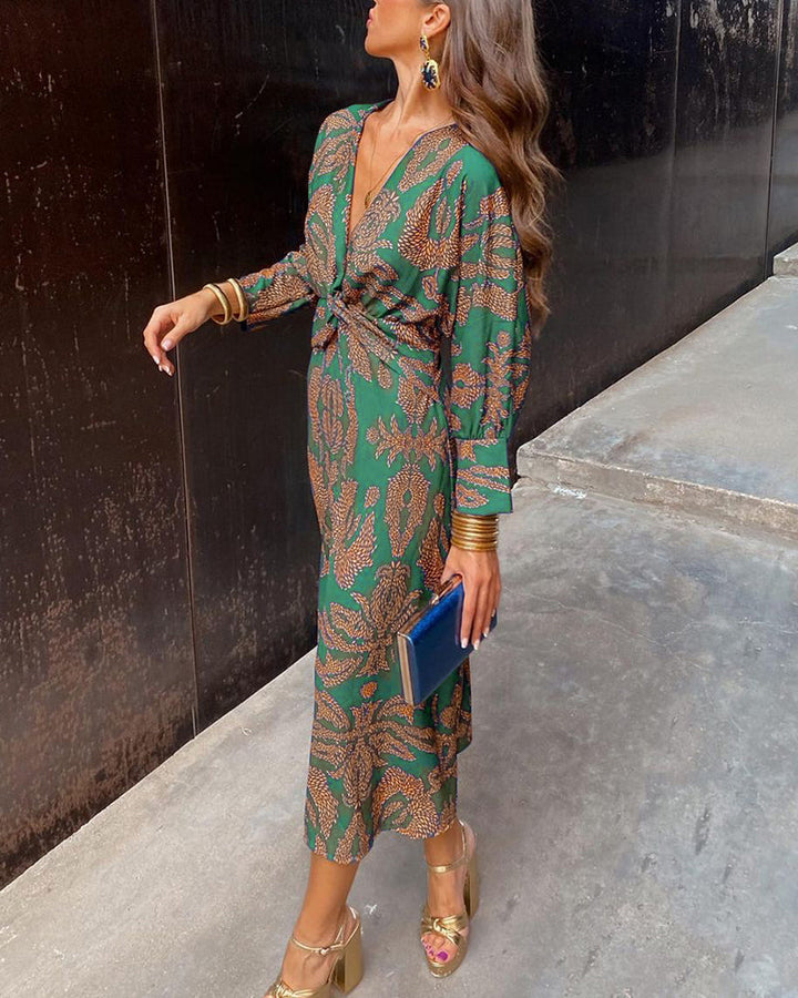 Celeste | Vestido Midi Elegante Florado