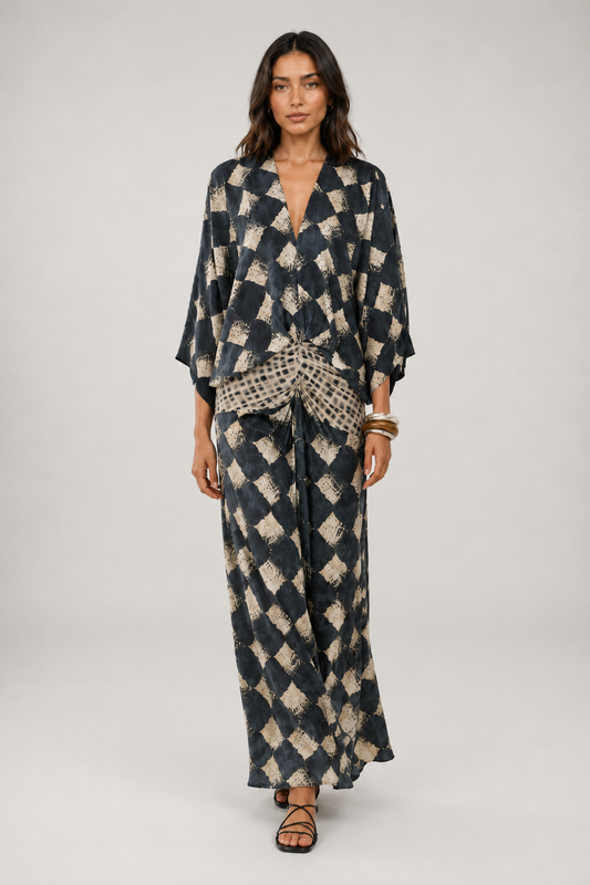Maelia | Vestido maxi Mosaico Mediterráneo
