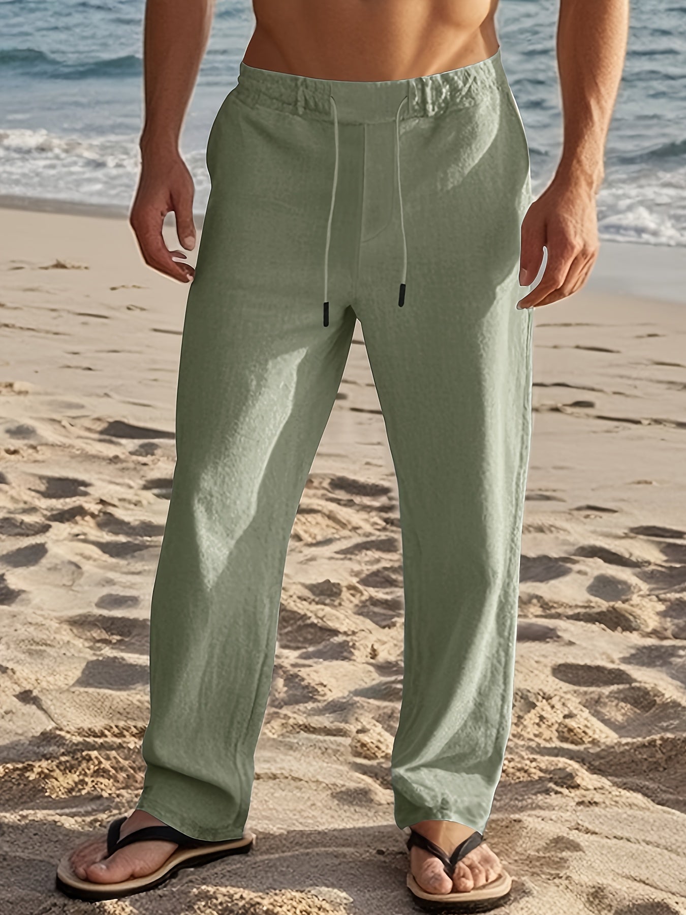 Laurent | Pantalones de lino para hombre