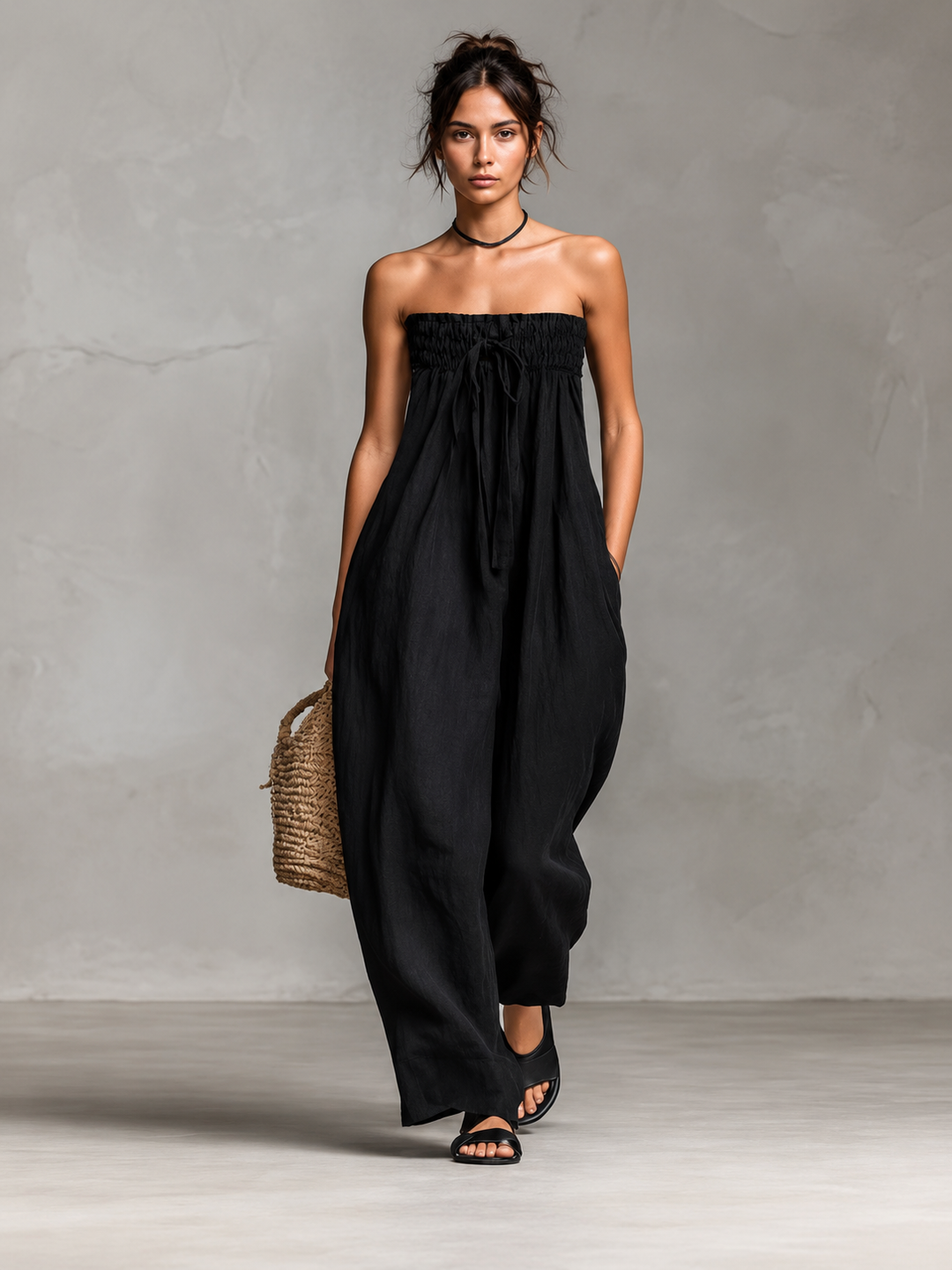 Nina | Elegante mono sin tirantes