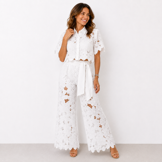 Isabelle – Conjunto de encaje floral