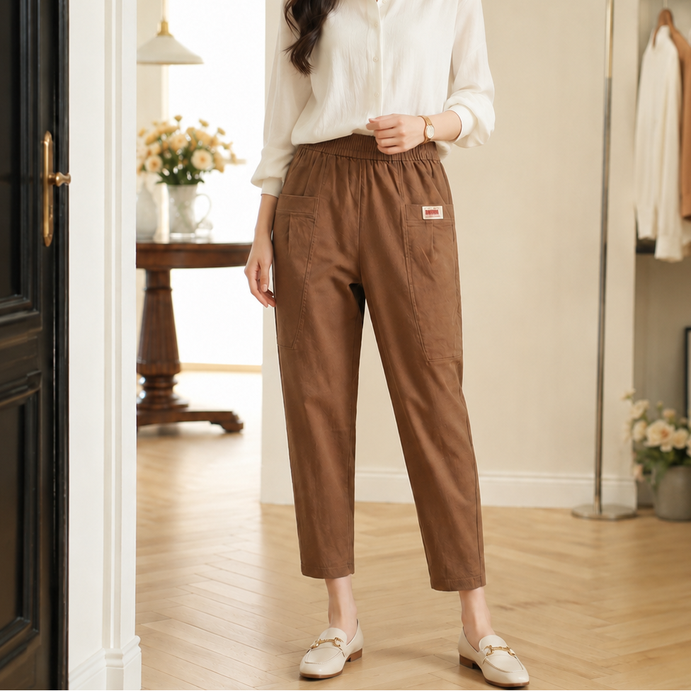 Pantalón Marelise™ con bolsillos grandes y cintura ajustable
