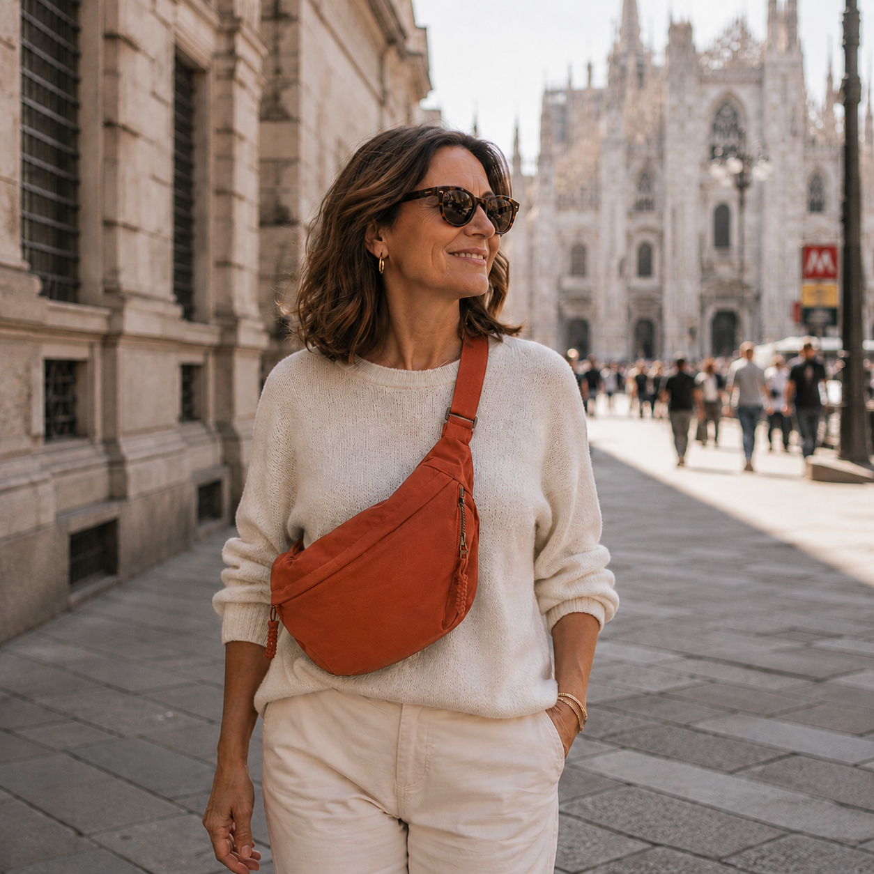 Lucía | Bolso de hombro naranja