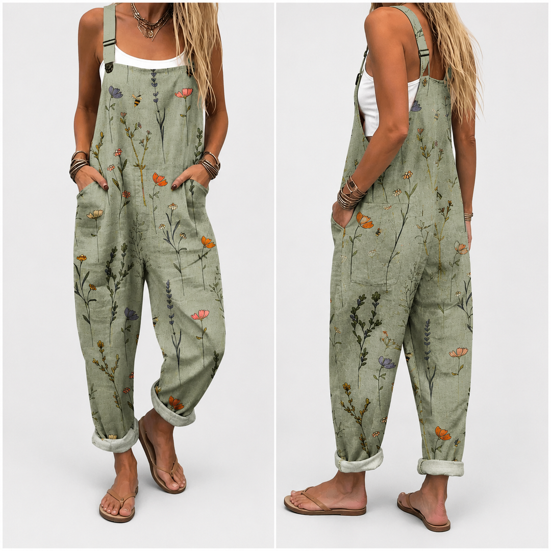 Cecilia | Mono de Tirantes con Estampado Floral