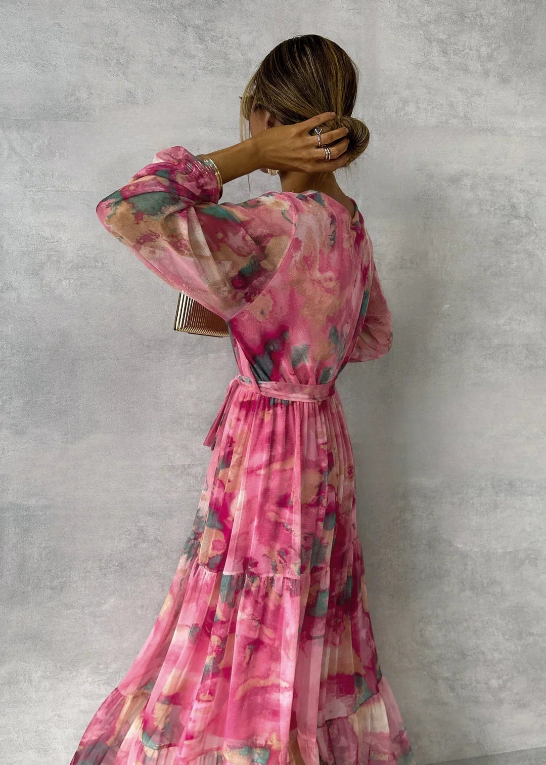 Hazel | Vestido cruzado con estampado floral