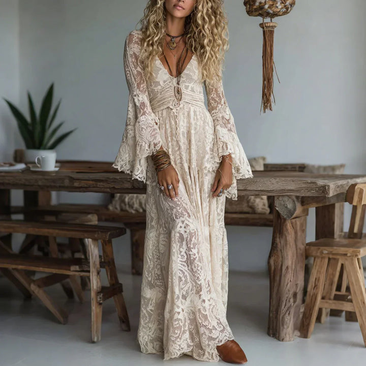 Serena | Vestido largo estilo boho elegante