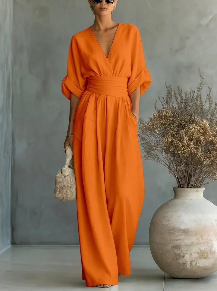 Leandra Mono Esencial con Escote en V