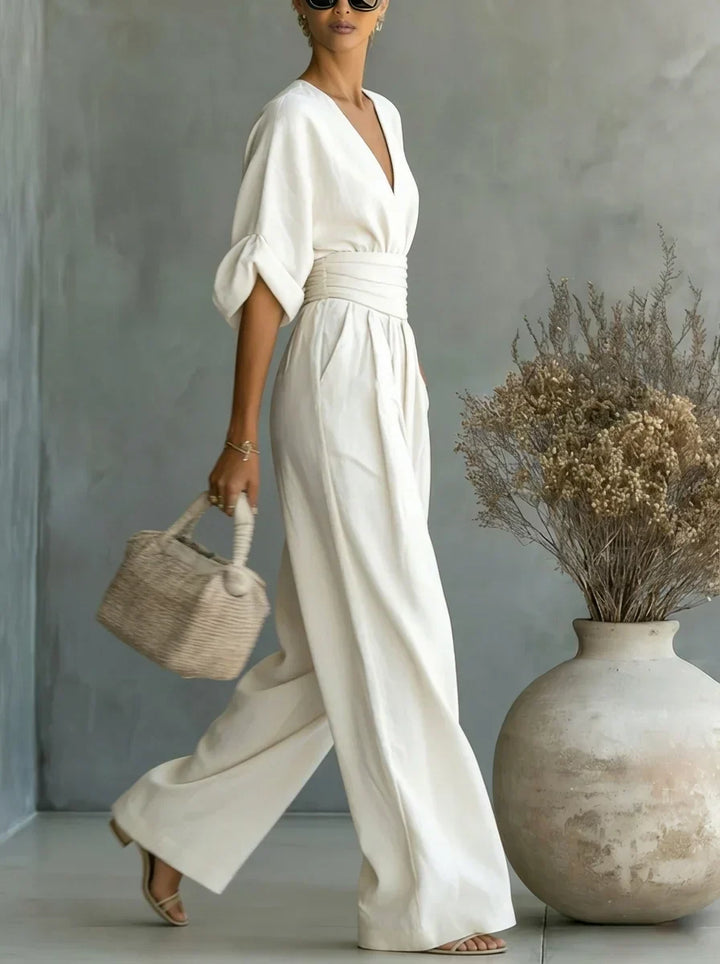 Leandra Mono Esencial con Escote en V