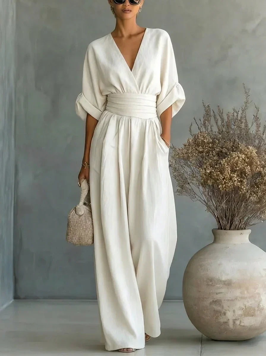 Leandra Mono Esencial con Escote en V