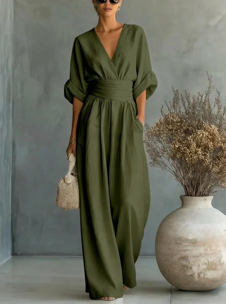Leandra Mono Esencial con Escote en V