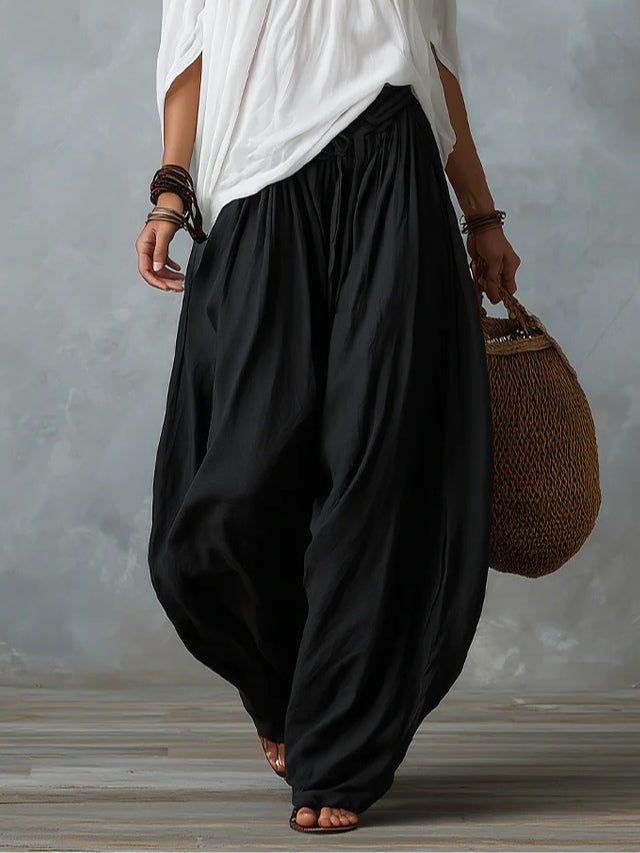 Luna · Conjunto de hombros descubiertos y pantalón fluido