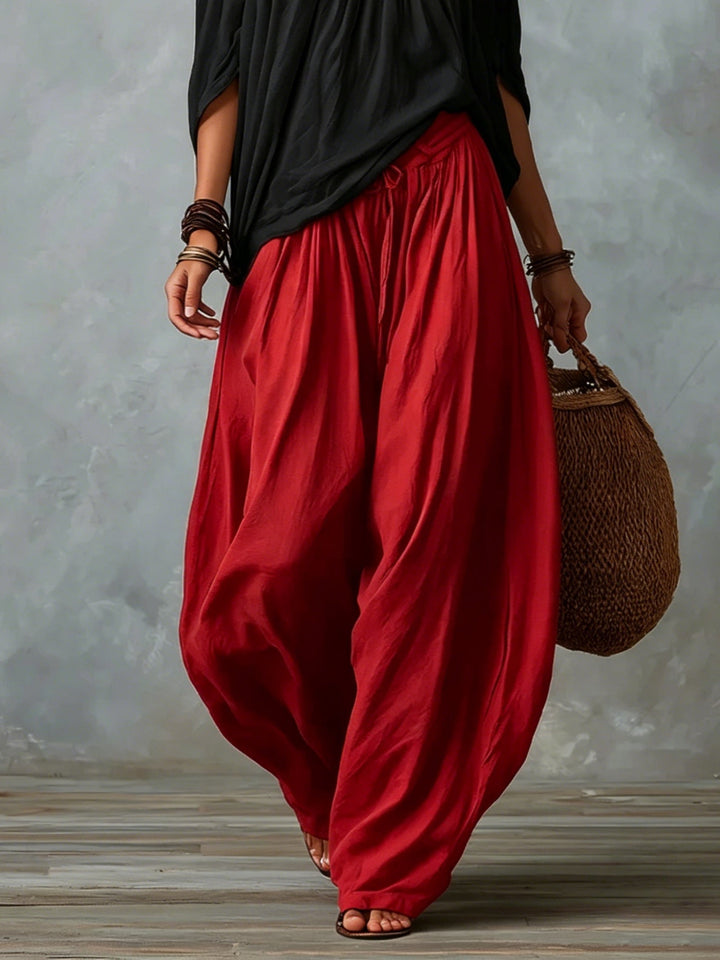 Luna · Conjunto de hombros descubiertos y pantalón fluido