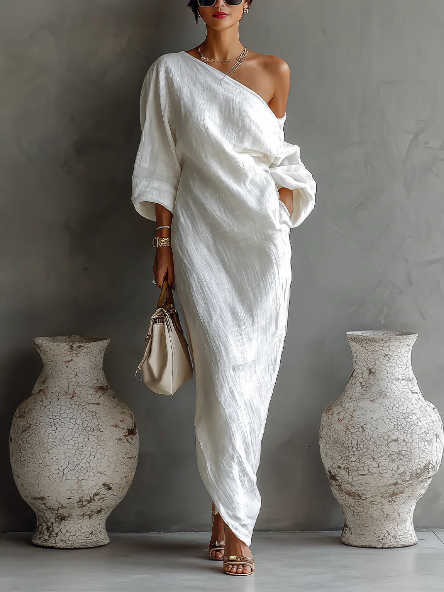 Elise™ | Elegante vestido largo asimétrico