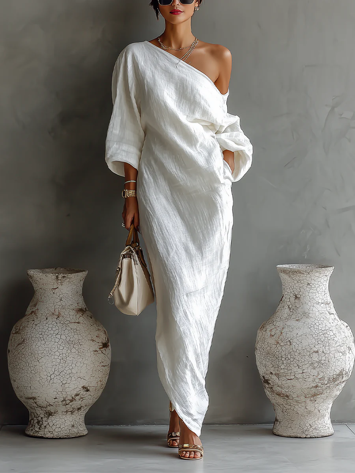 Elise™ | Elegante vestido largo asimétrico