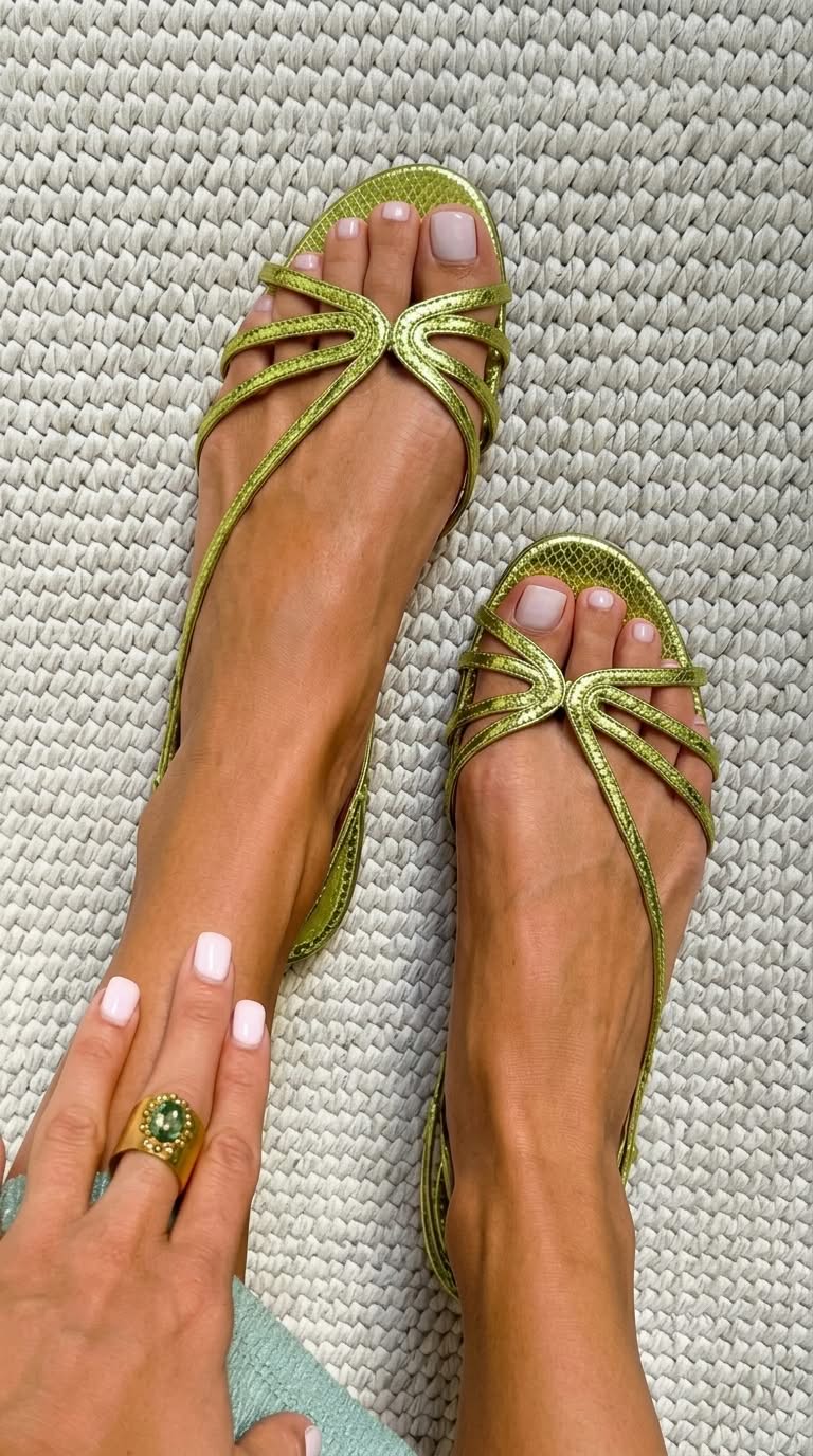 Serafina Luz | Sandalias Doradas