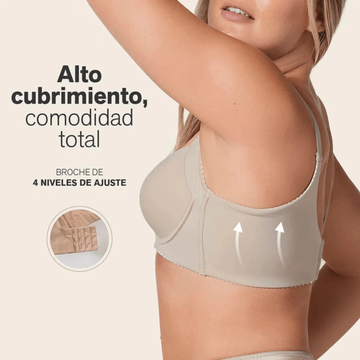 Sujetador con Soporte Invisible y Confort Total