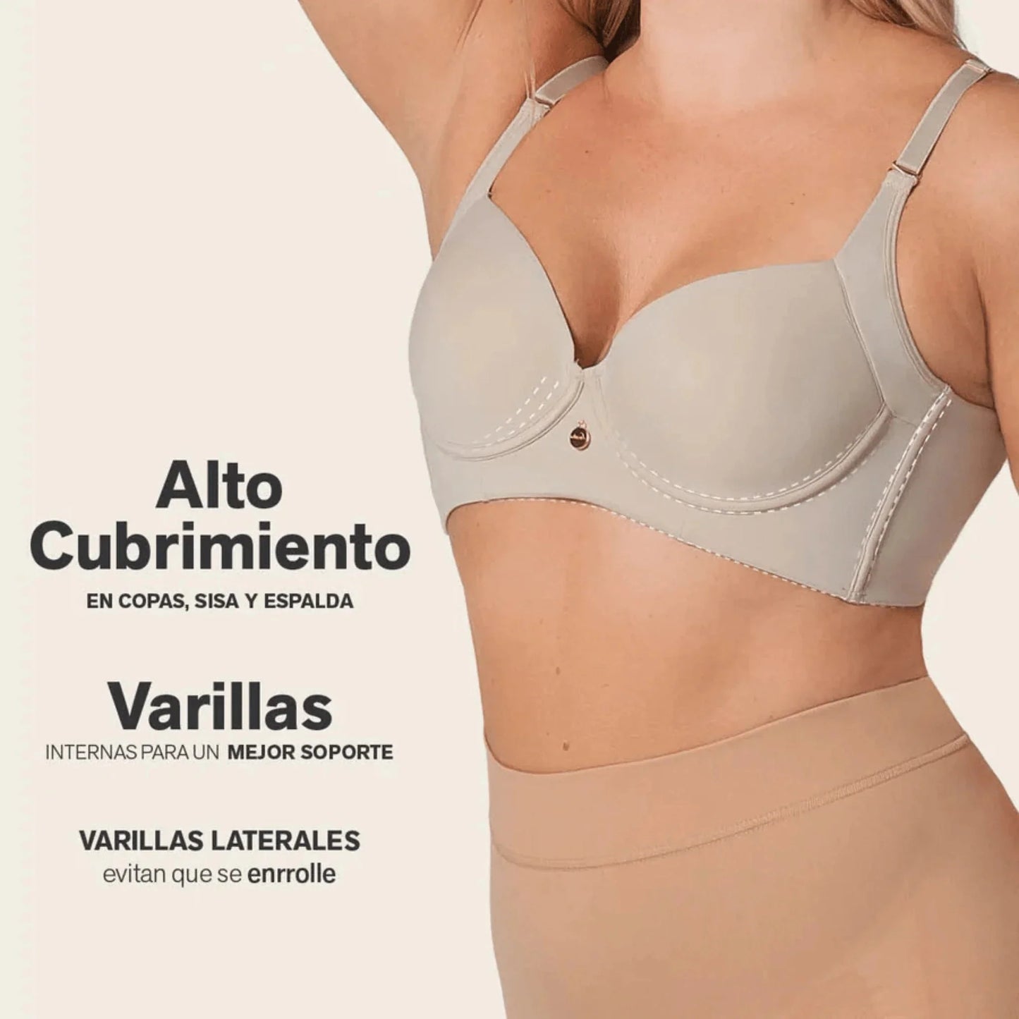Sujetador con Soporte Invisible y Confort Total