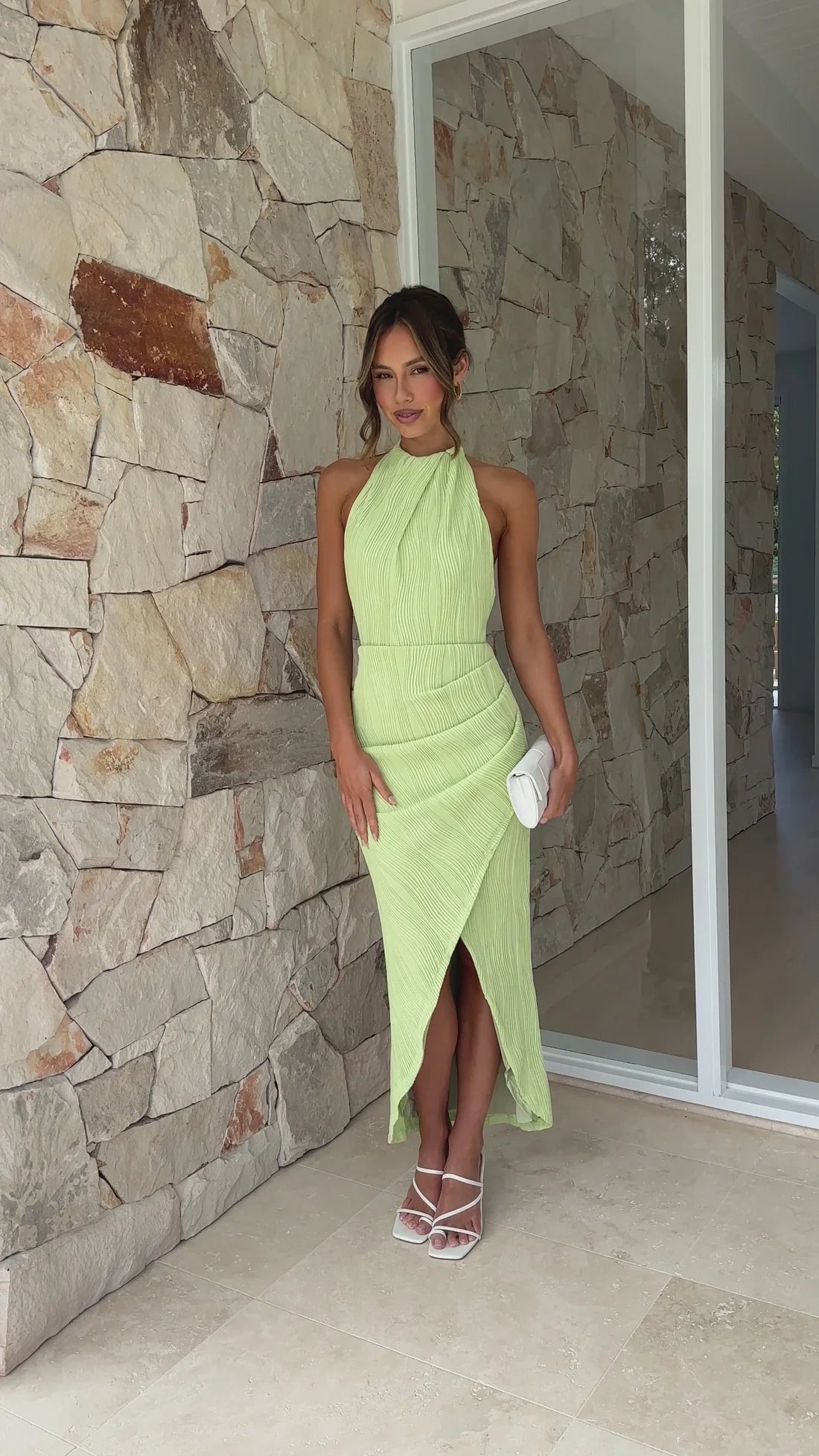 Celia | Vestido Largo Plisado