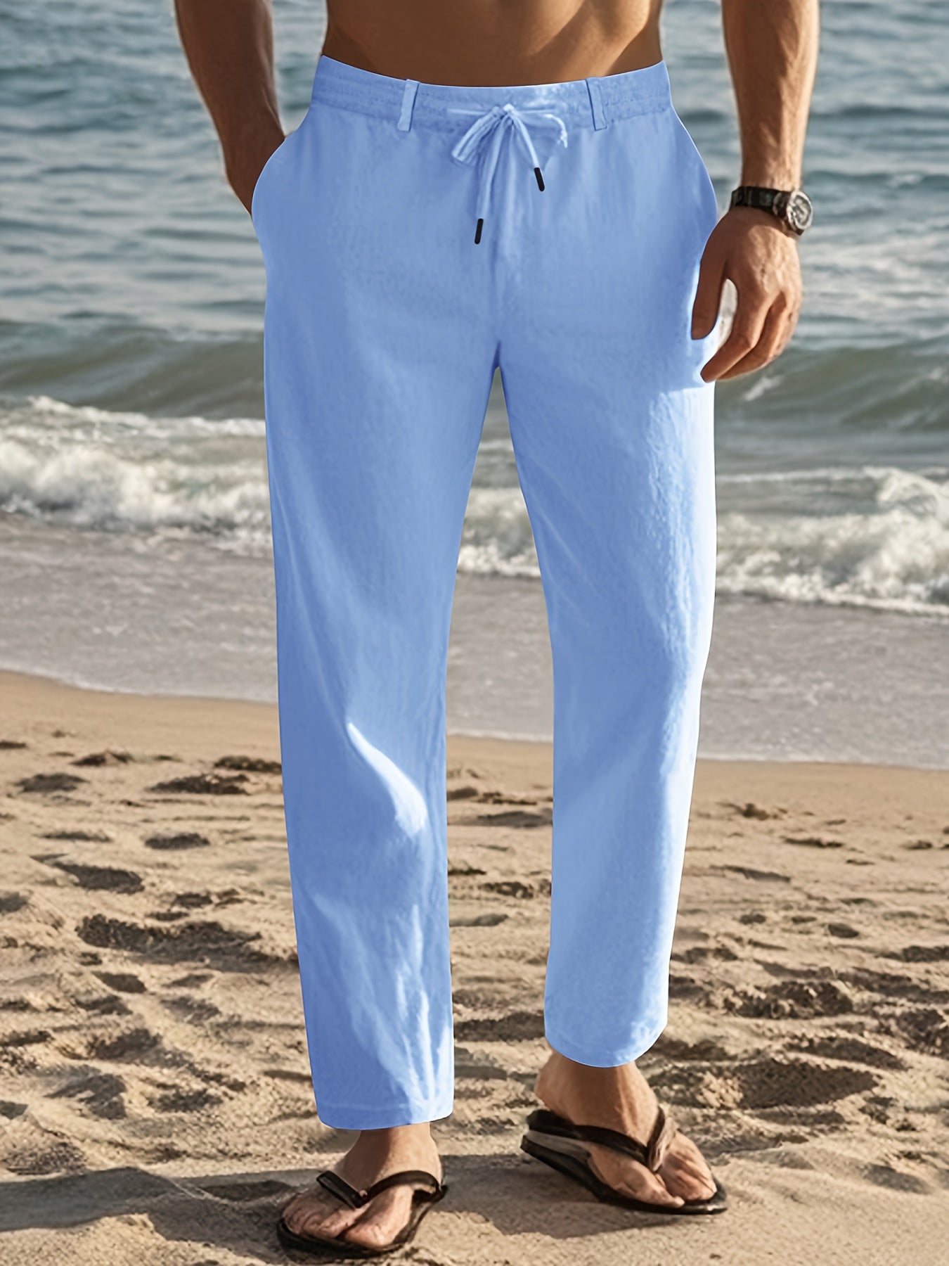 Laurent | Pantalones de lino para hombre