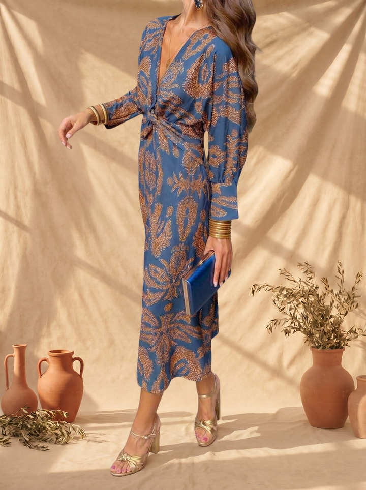 Celeste | Vestido Midi Elegante Florado