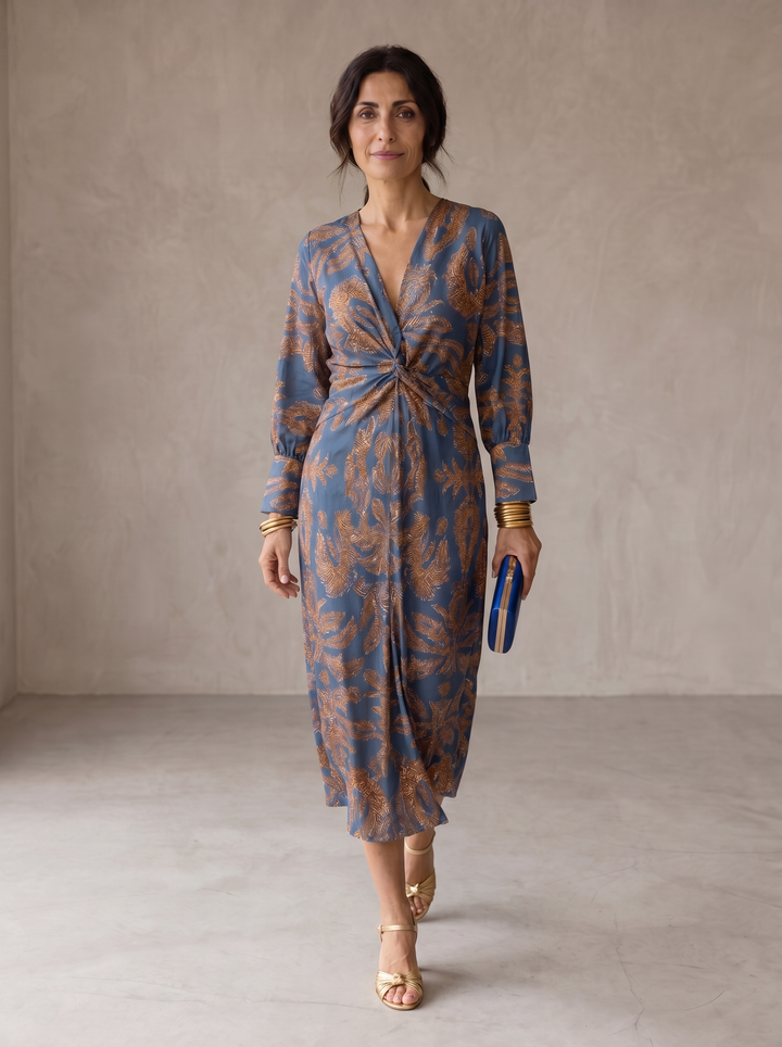 Celeste | Vestido Midi Elegante Florado