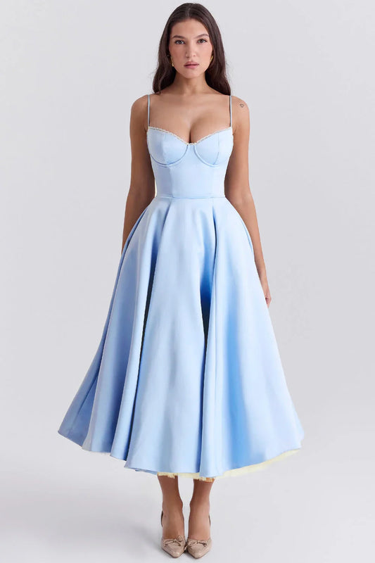 Cindy | Vestido Midi de Tul con Encanto Romántico