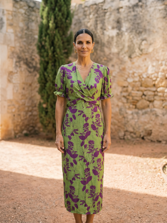 Andrea | Vestido primaveral estampado