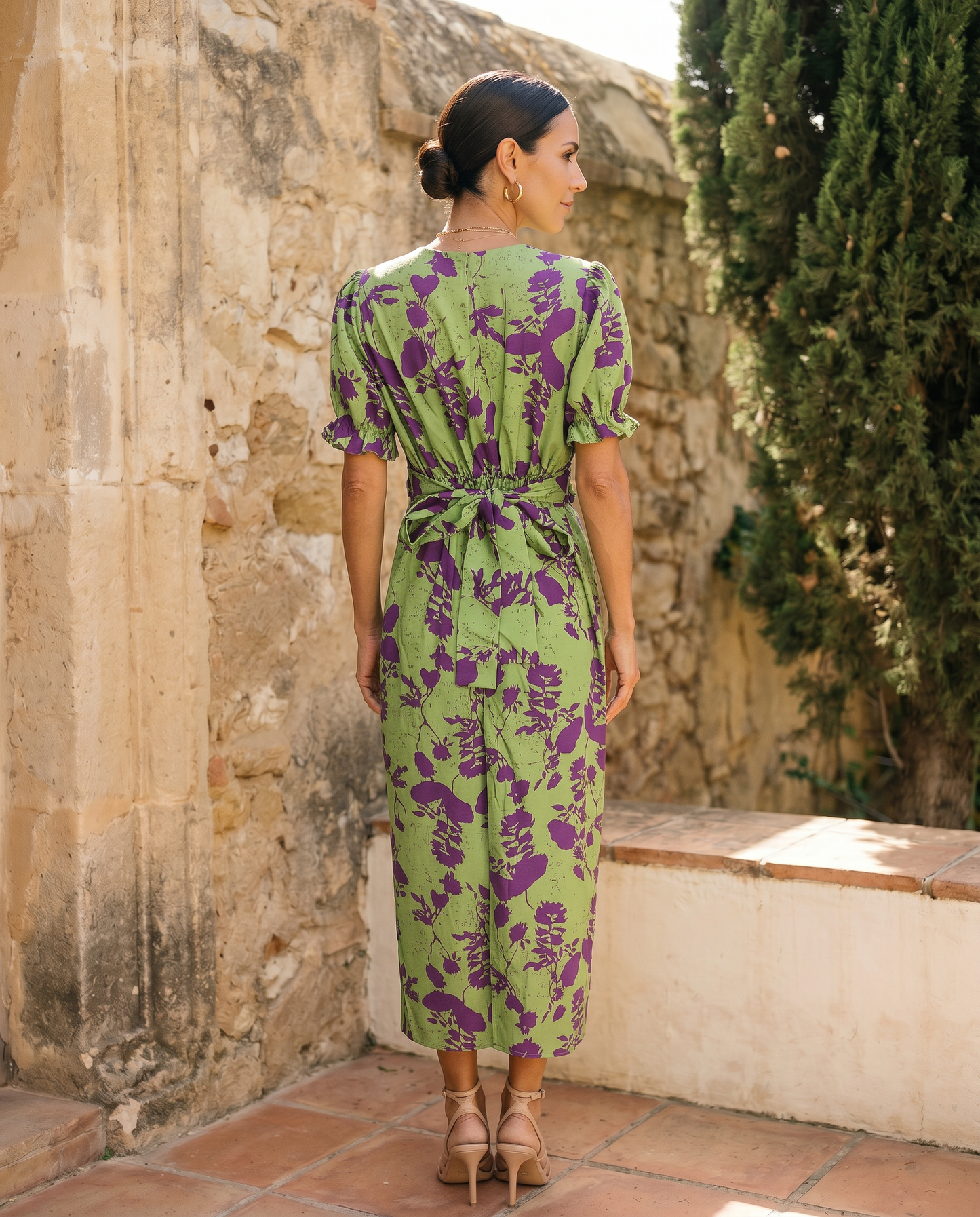 Andrea | Vestido primaveral estampado