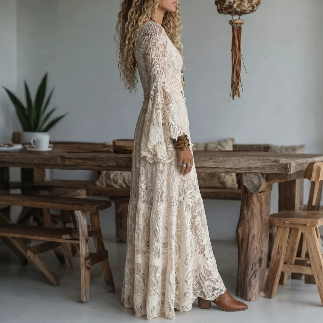 Serena | Vestido largo estilo boho elegante