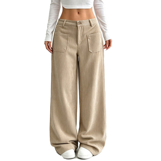 Pantalón ancho de corte relajado para mujer