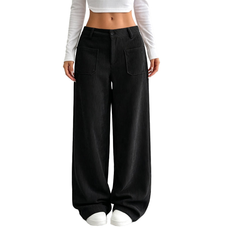 Pantalón ancho de corte relajado para mujer