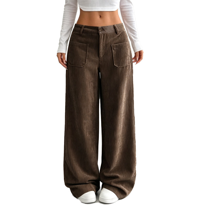 Pantalón ancho de corte relajado para mujer