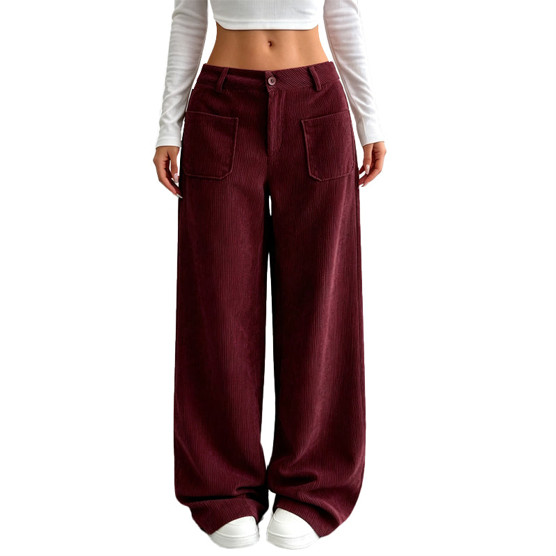 Pantalón ancho de corte relajado para mujer