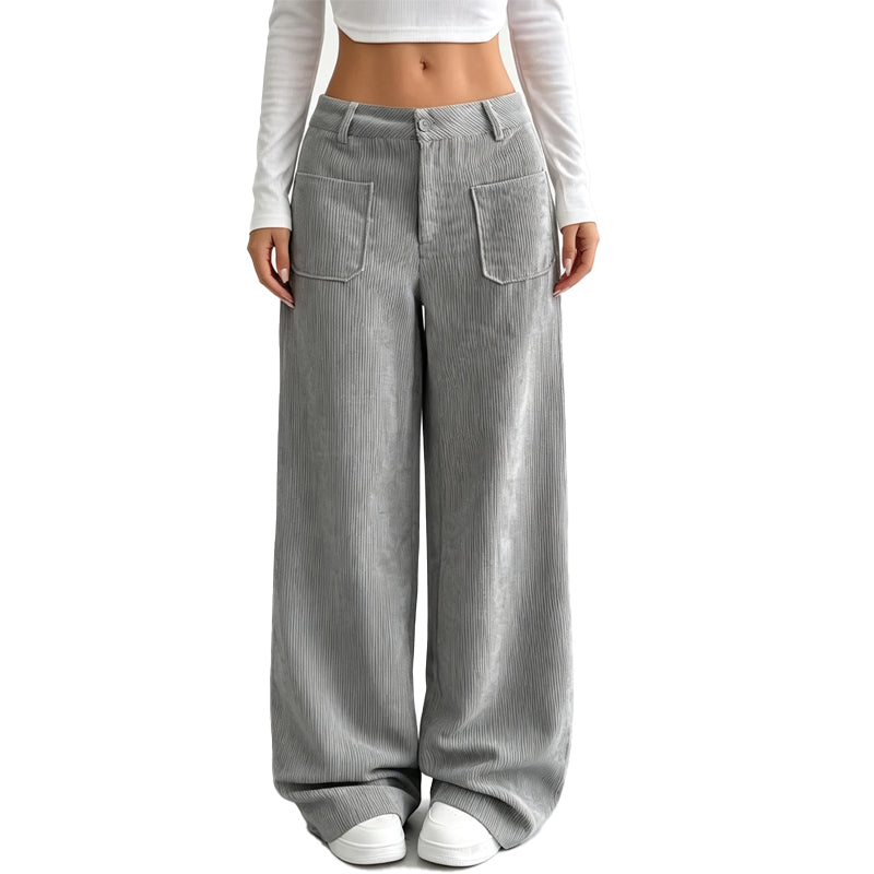 Pantalón ancho de corte relajado para mujer