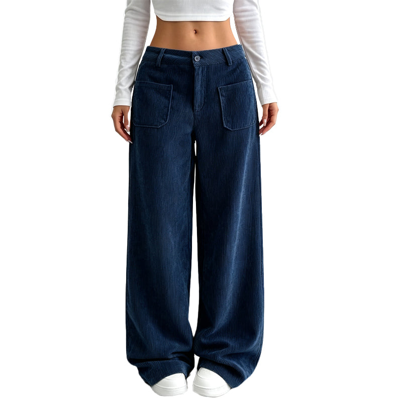 Pantalón ancho de corte relajado para mujer