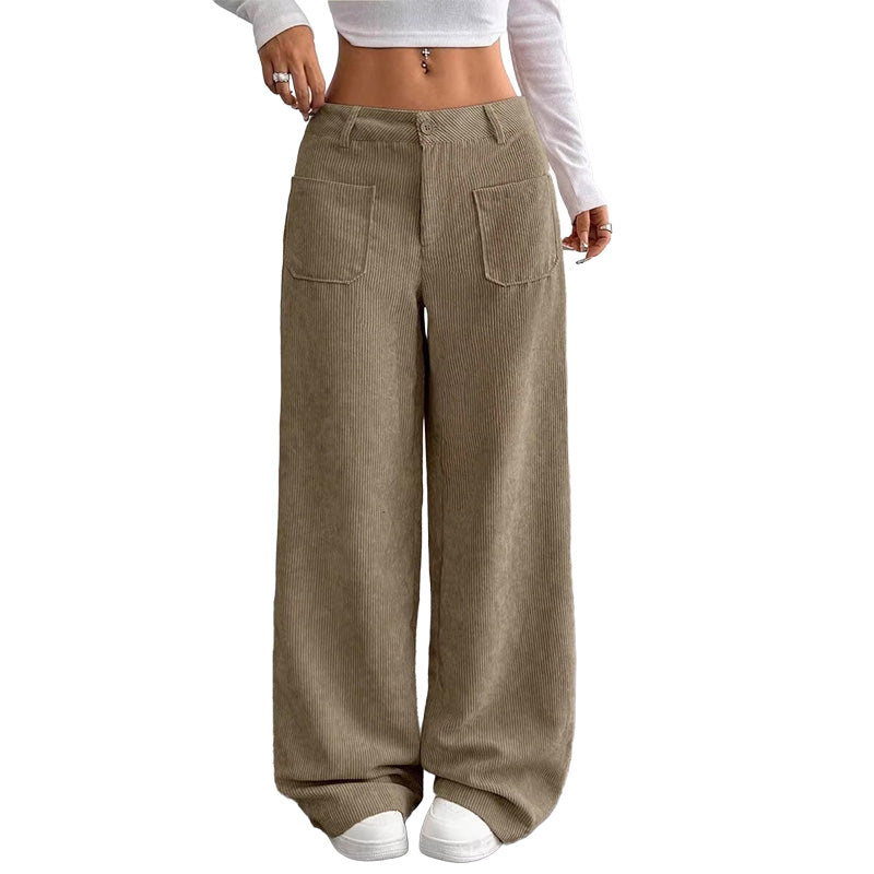 Pantalón ancho de corte relajado para mujer